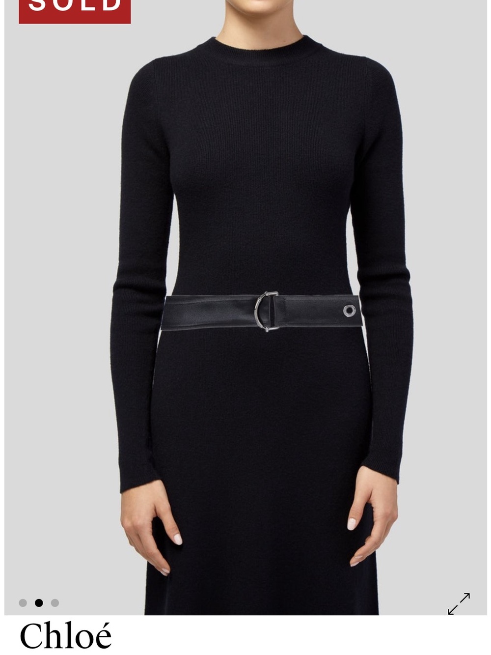 Black Leather Waist Belt